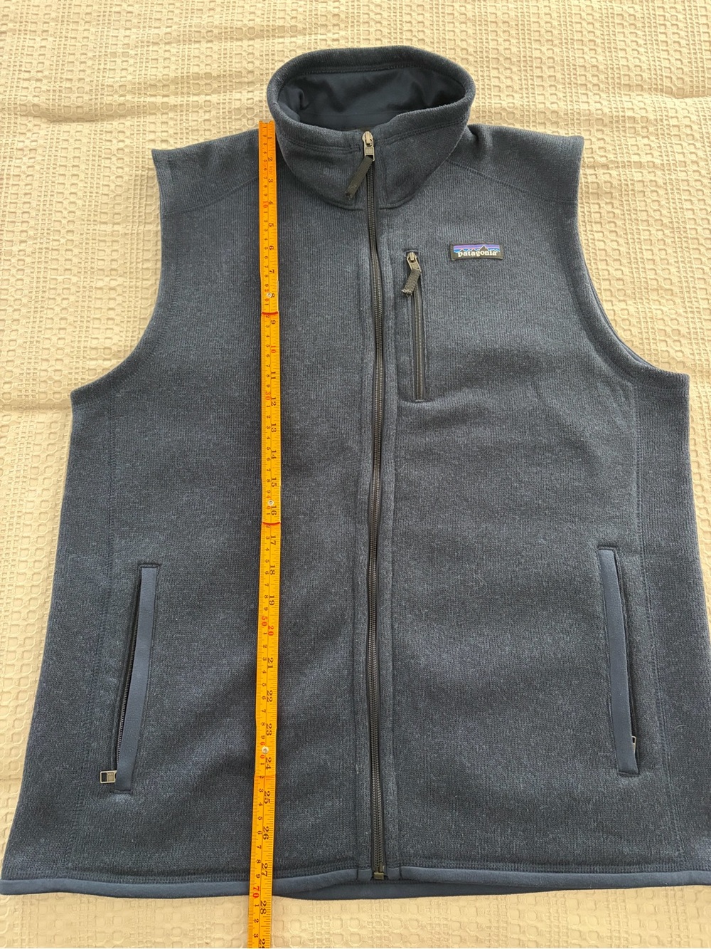 Patagonia Men’s Better Sweater Vest Navy Full-Zip Sherpa Lined L - Picture 8 of 9